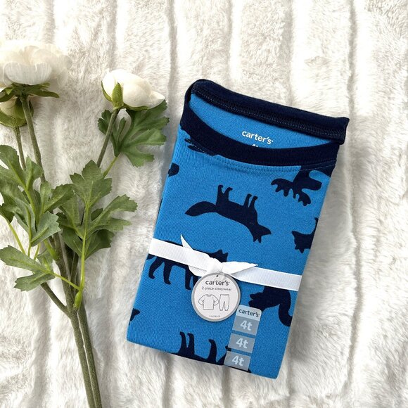 NWT Kids Carter's Pajama PJ Set (Blue) 4T - Picture 2 of 3